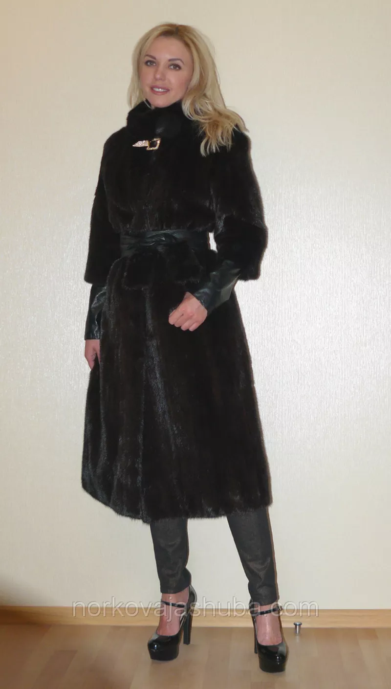 Шикарная модная норковая шуба из новой коллекции 2014,  размер 40 42 44