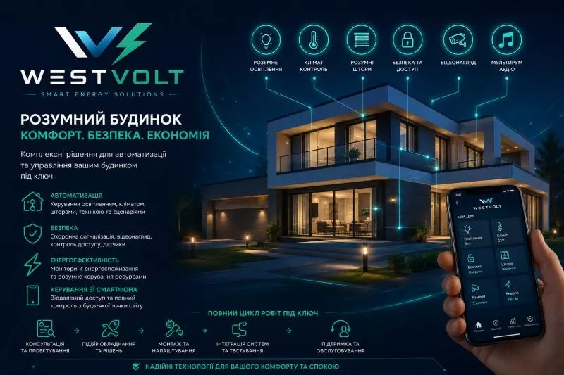 Електрик, Відеонагляд, Сонячні станції, Кондиціонери від WEST VOLT 4