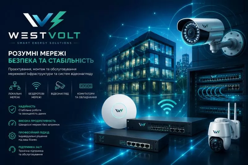 Електрик, Відеонагляд, Сонячні станції, Кондиціонери від WEST VOLT 5